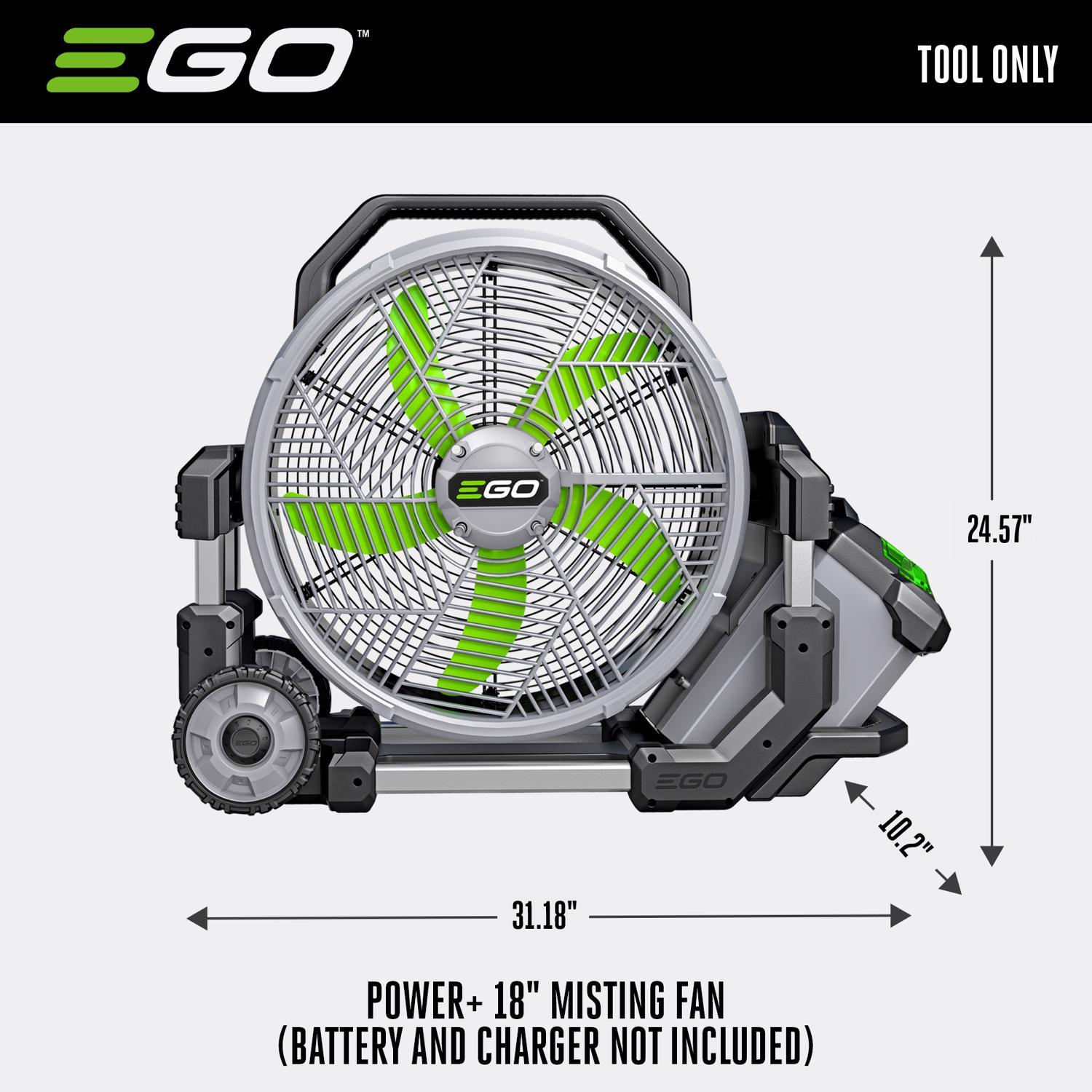 EGO Power+ 5 speed Misting Cordless Fan Bare Tool
