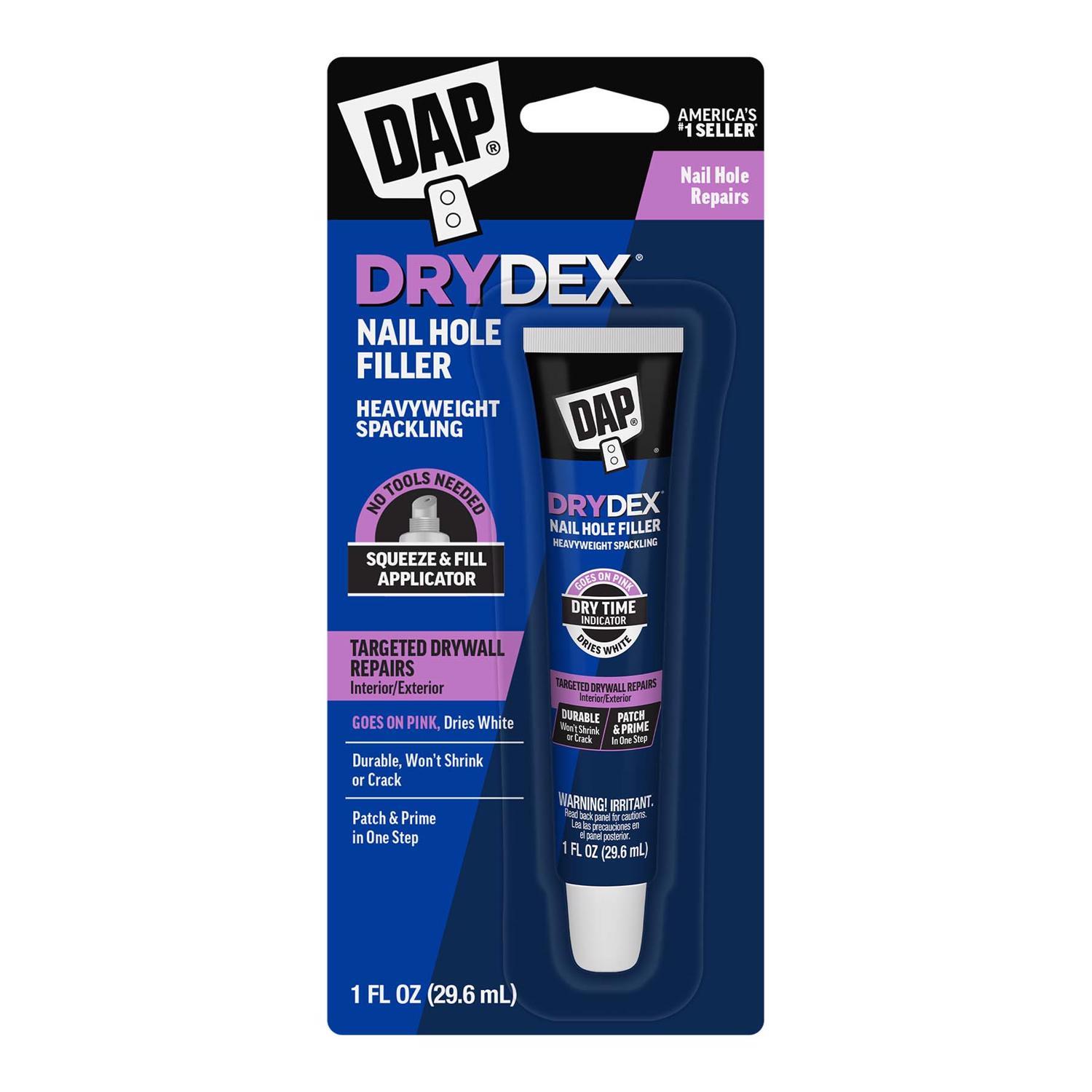 DAP DryDex Ready to Use Pink/White Nail Hole Filler 1 fl. oz.