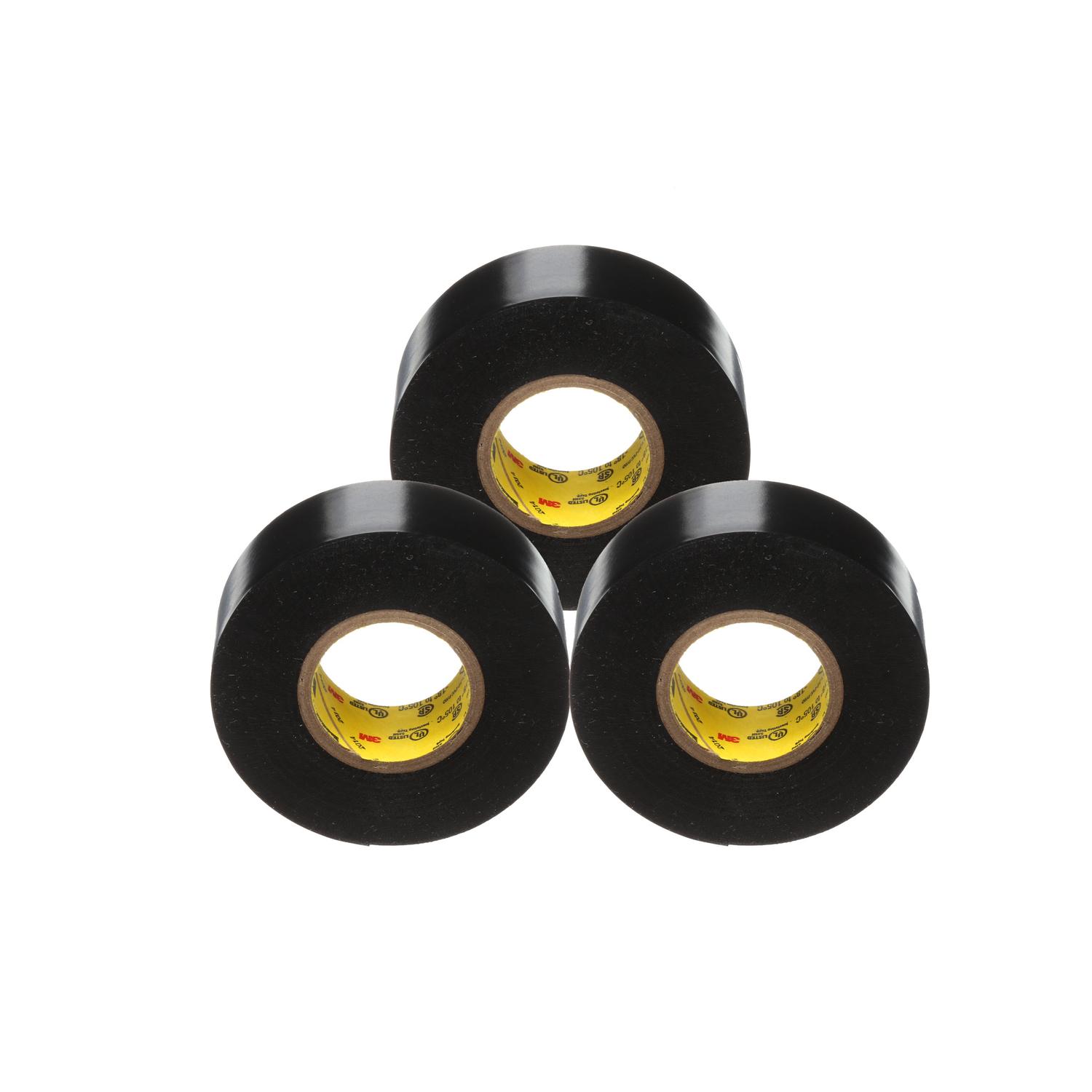 Scotch 3/4 in. W X 66 ft. L Black PVC Electrical Tape