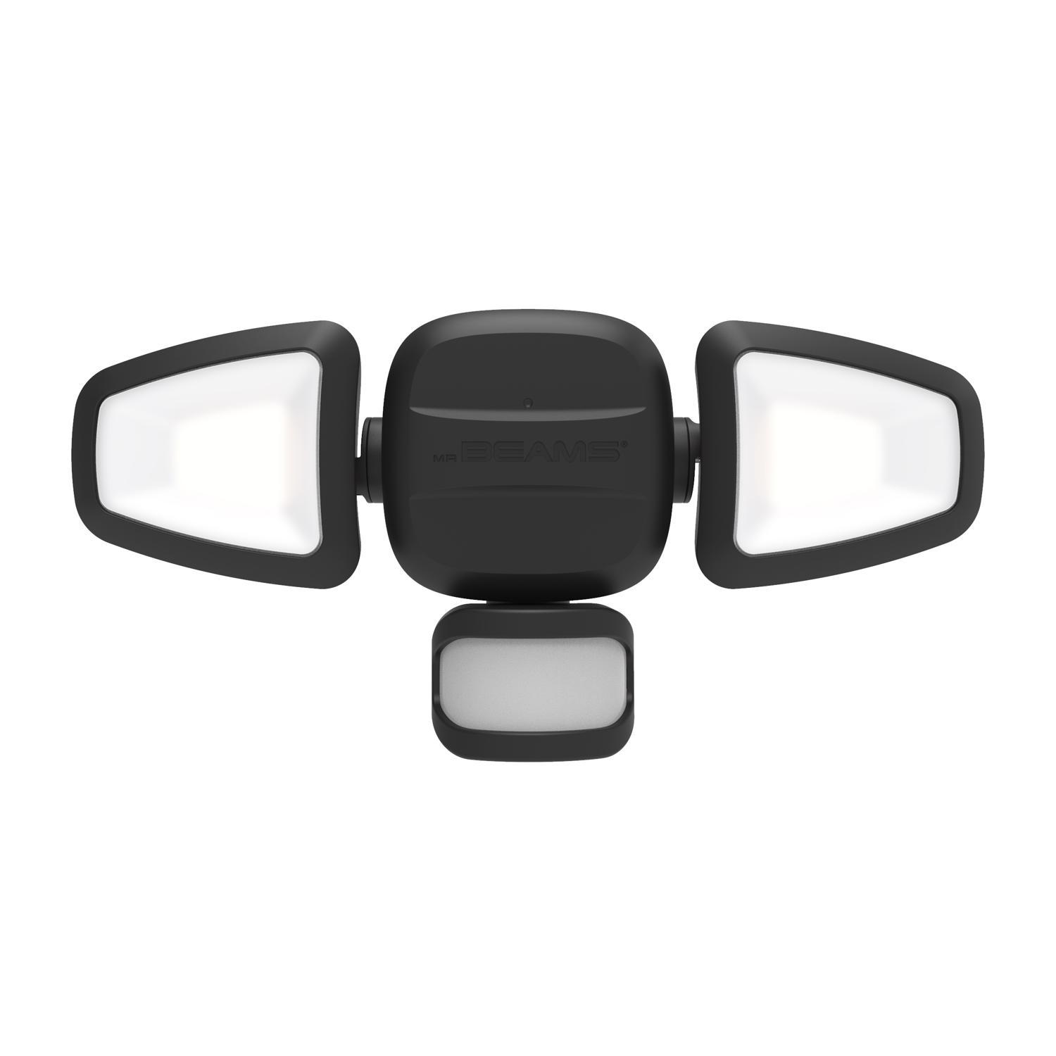 Mr. Beams MotionSensing Battery Powered LED Black Security Light