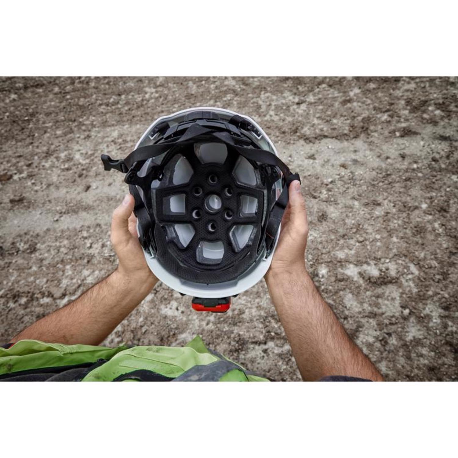 Milwaukee BOLT Ratchet Type II Class C Safety Helmet Black Vented