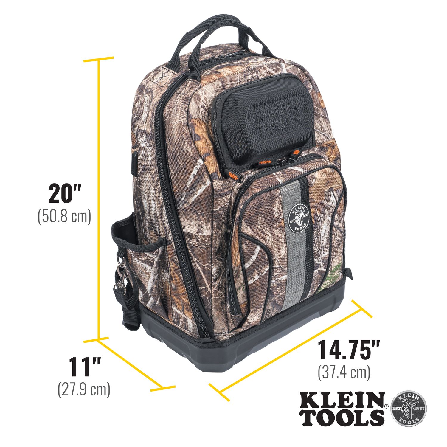 Klein Tradesman Pro XL Tool Bag Backpack, 40 Pockets, Camo