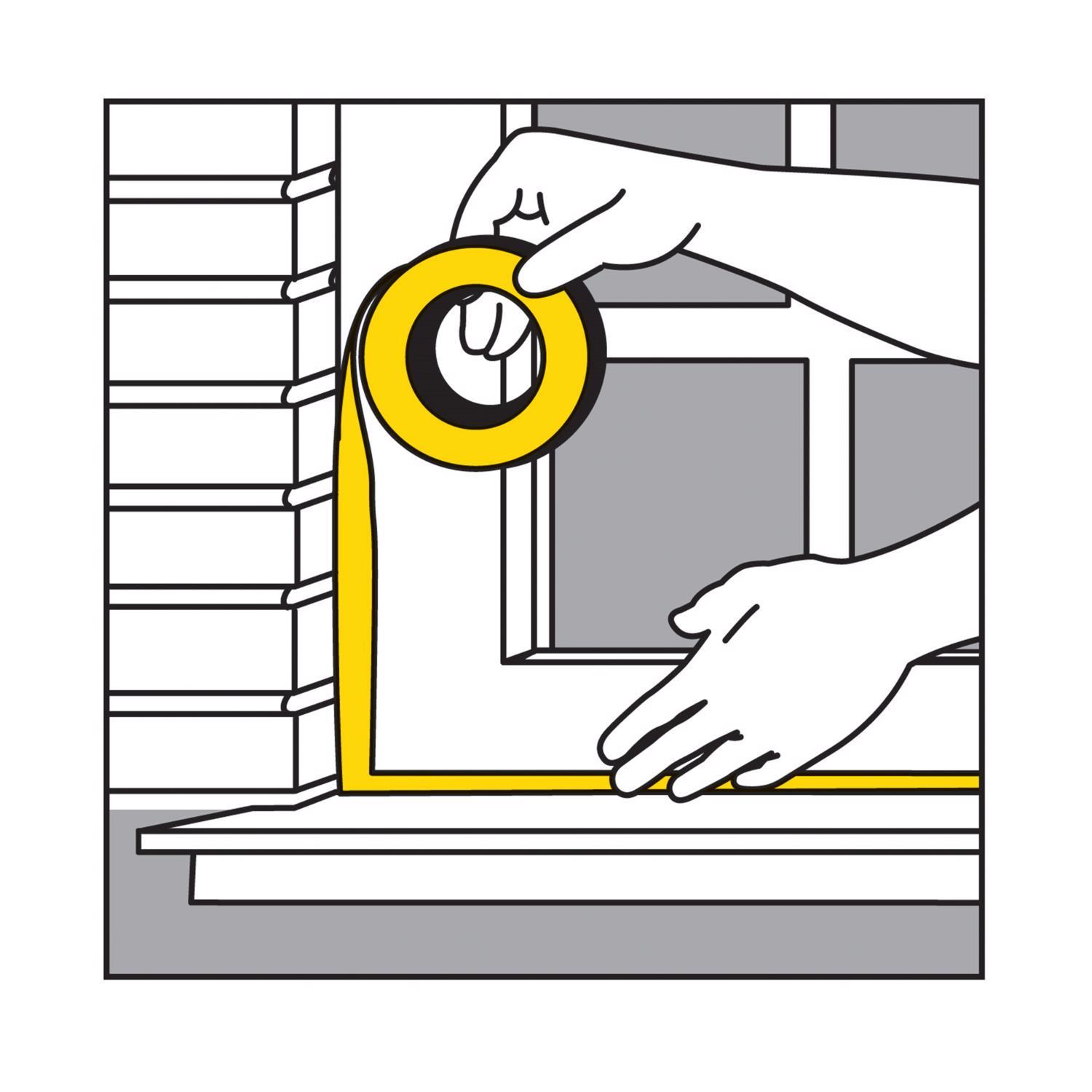M-D Building Products Clear Polyethylene Weather Stripping Tape For Windows 1200 in. L X 2 in.