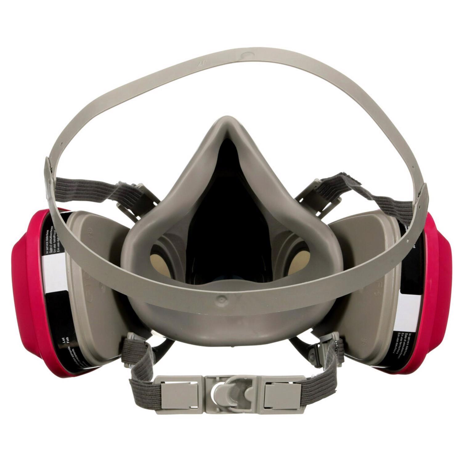 3M P100 Multi-Purpose Half Face Respirator Valved Multicolored M 1 pc