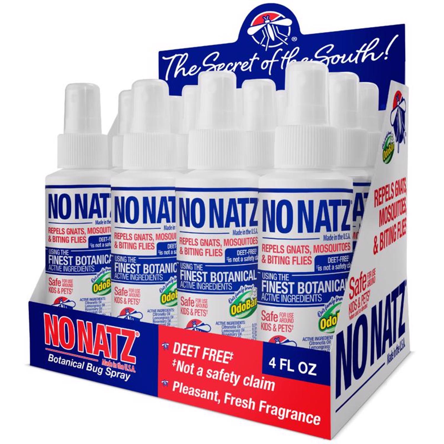 No Natz Organic Insect Repellent Liquid For Variety of Insects 4 oz