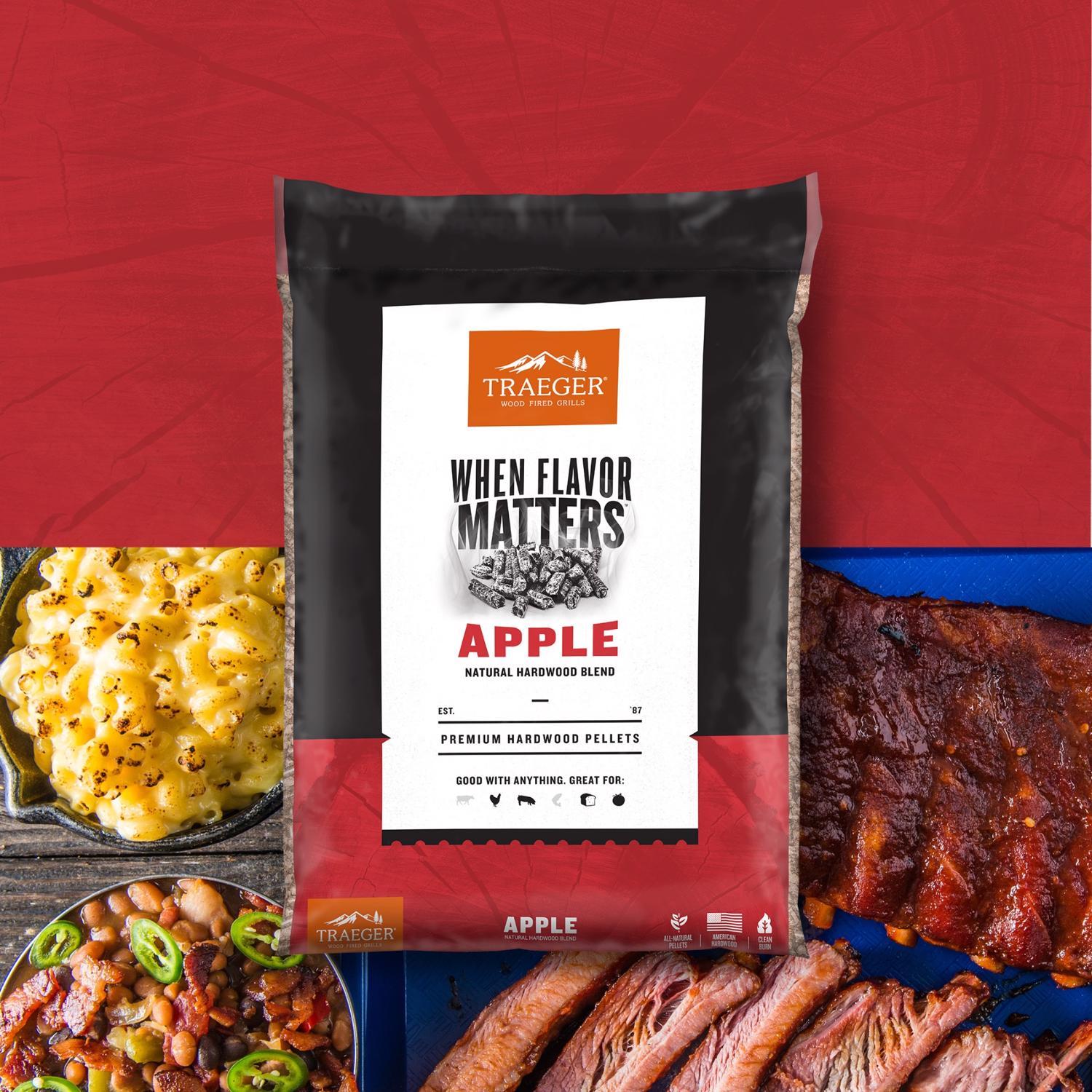 Traeger Premium All Natural Apple Hardwood Pellets 20 lb