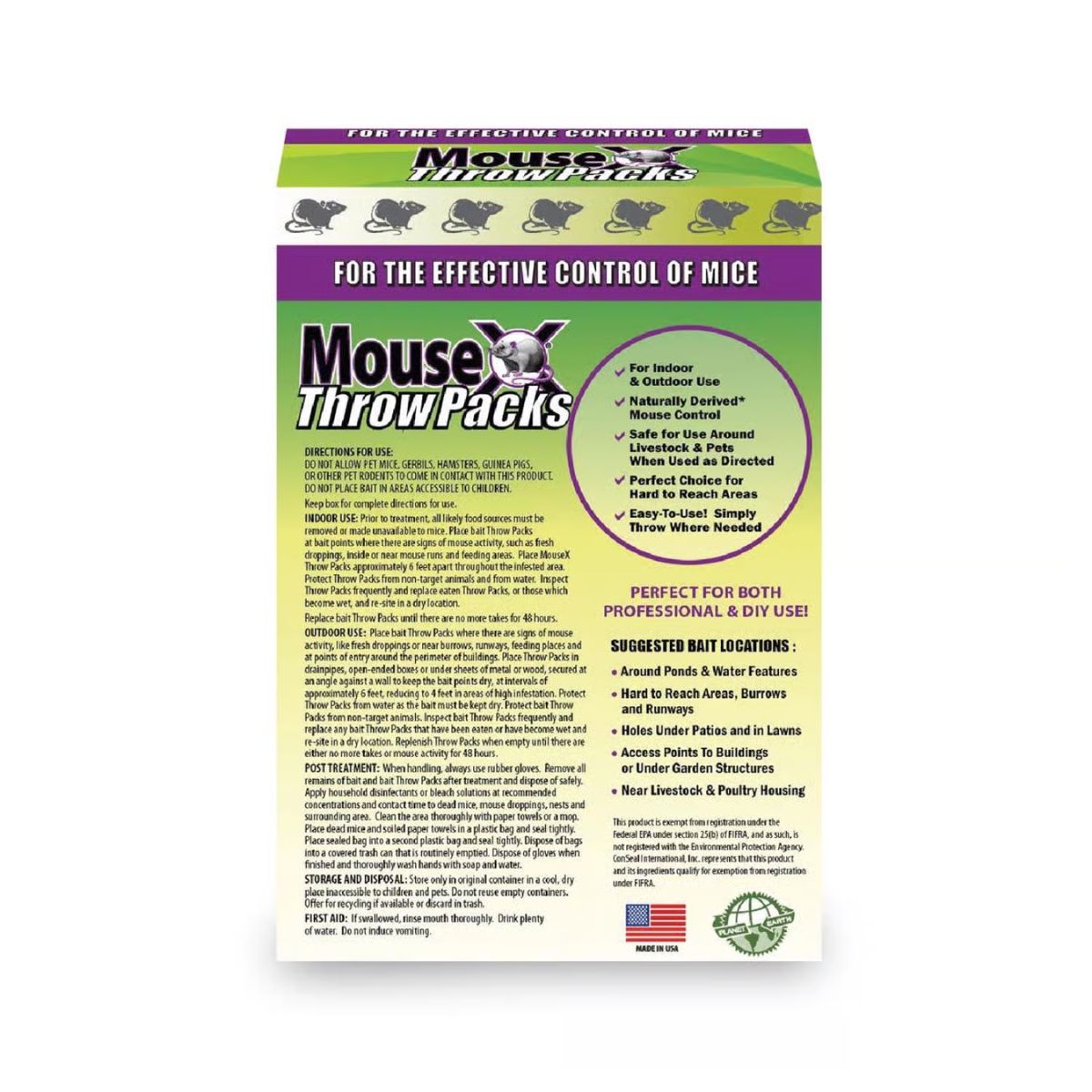 MouseX Non-Toxic Bait Pellet Throw Pack For Mice 12 oz. 6 Pack