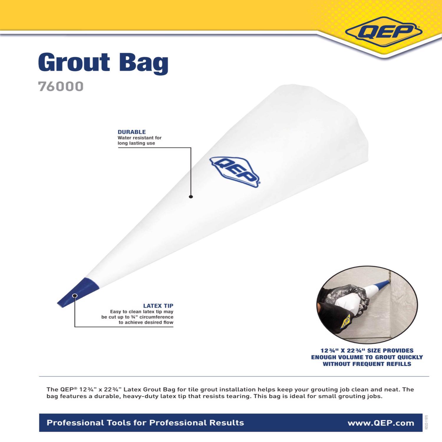 QEP Vinyl Grout Bag 12.75 in. W