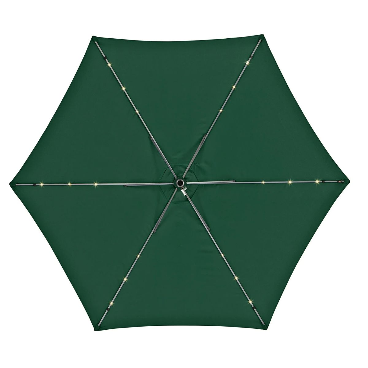Living Accents 9 ft. Tiltable Green Market Umbrella