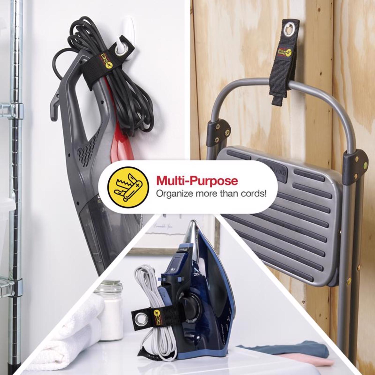 Wrap-It Heavy-Duty 1.5 in. W X 10 in. L Black Storage Straps 50 lb 3 pk