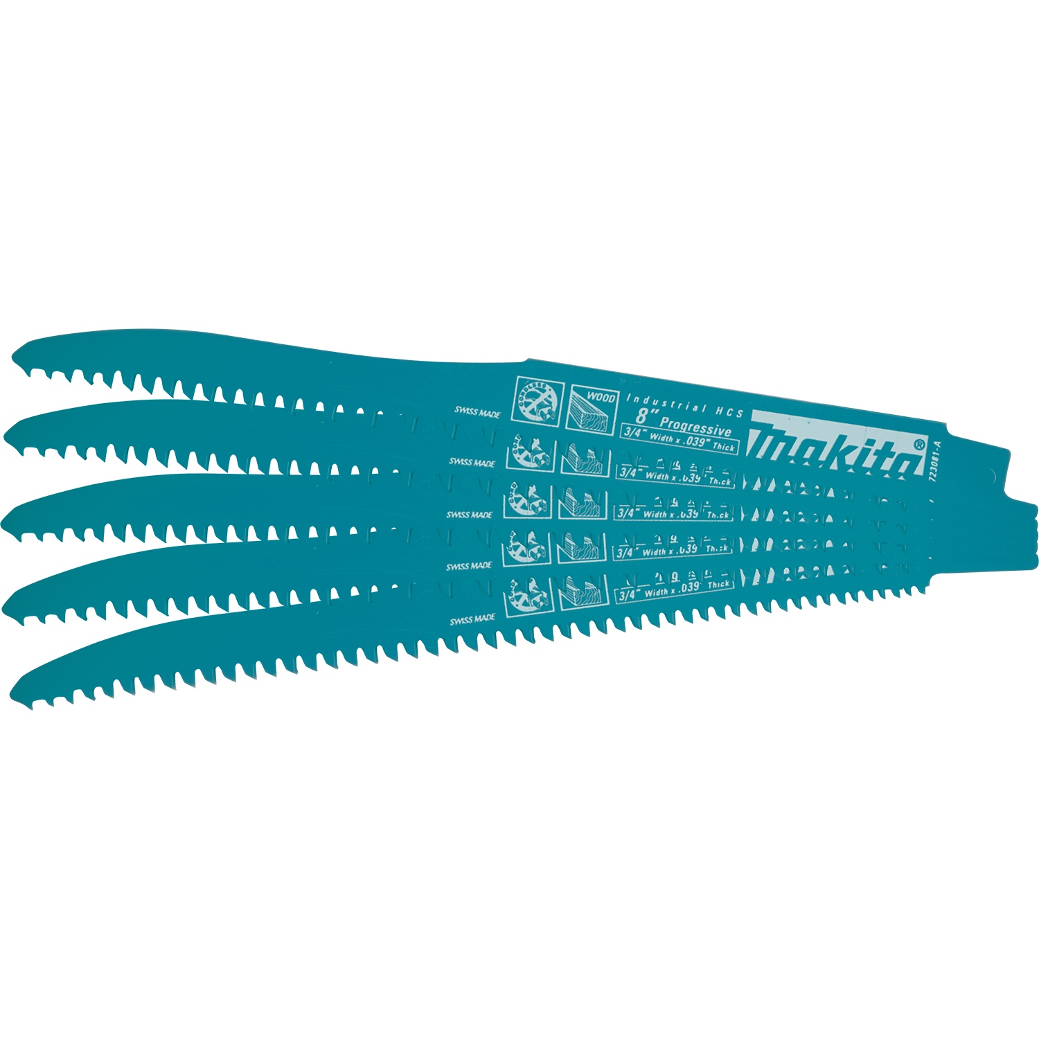 Blade Recip Mak 8" Wood 5pk