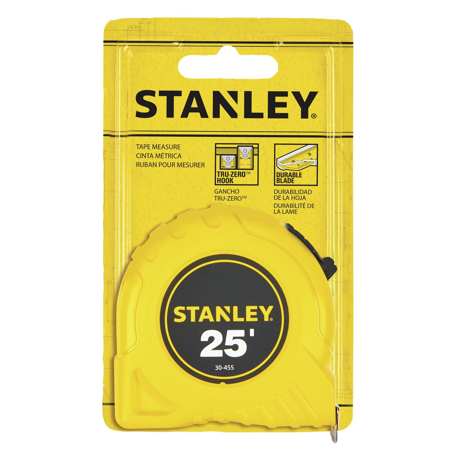 STANLEY 25 ft. L X 1 in. W Tape Measure 1 pk
