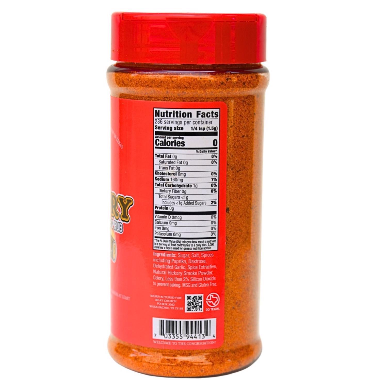 Meat Church Hickory All-Purpose HICKORY BBQ Rub 12.5 oz.