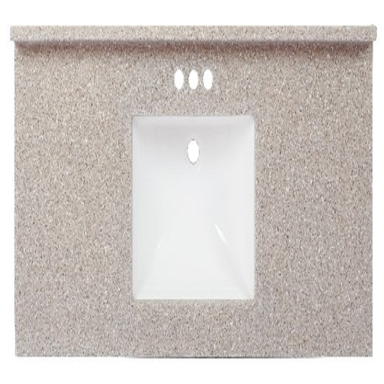 Arstar Charlotte Cultured Marble Vanity Top 49 in. W X 22 in. D Latte