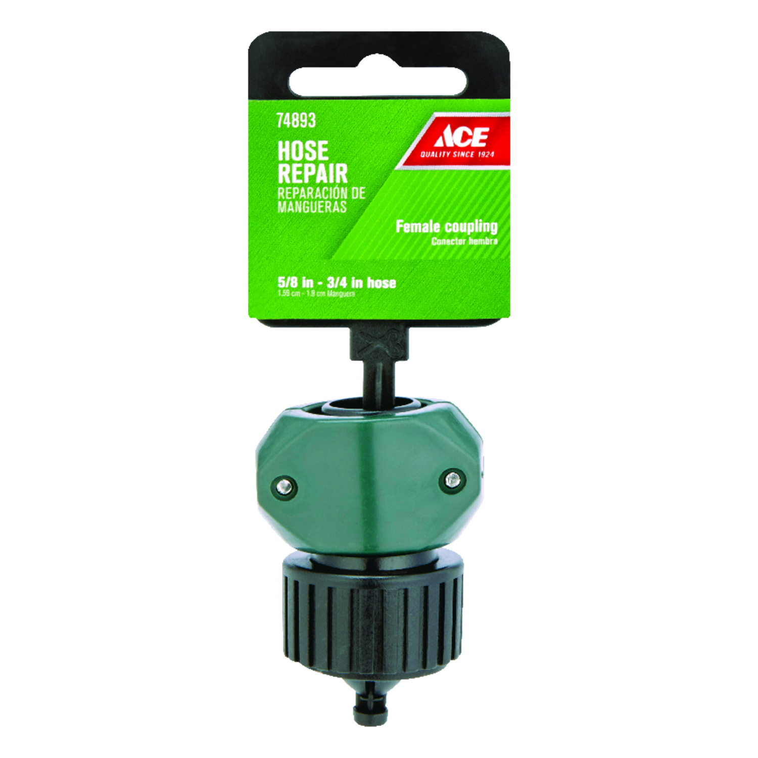 Ace 5/8 & 3/4 in. Nylon/ABS Threaded Female Hose Mender Clamp