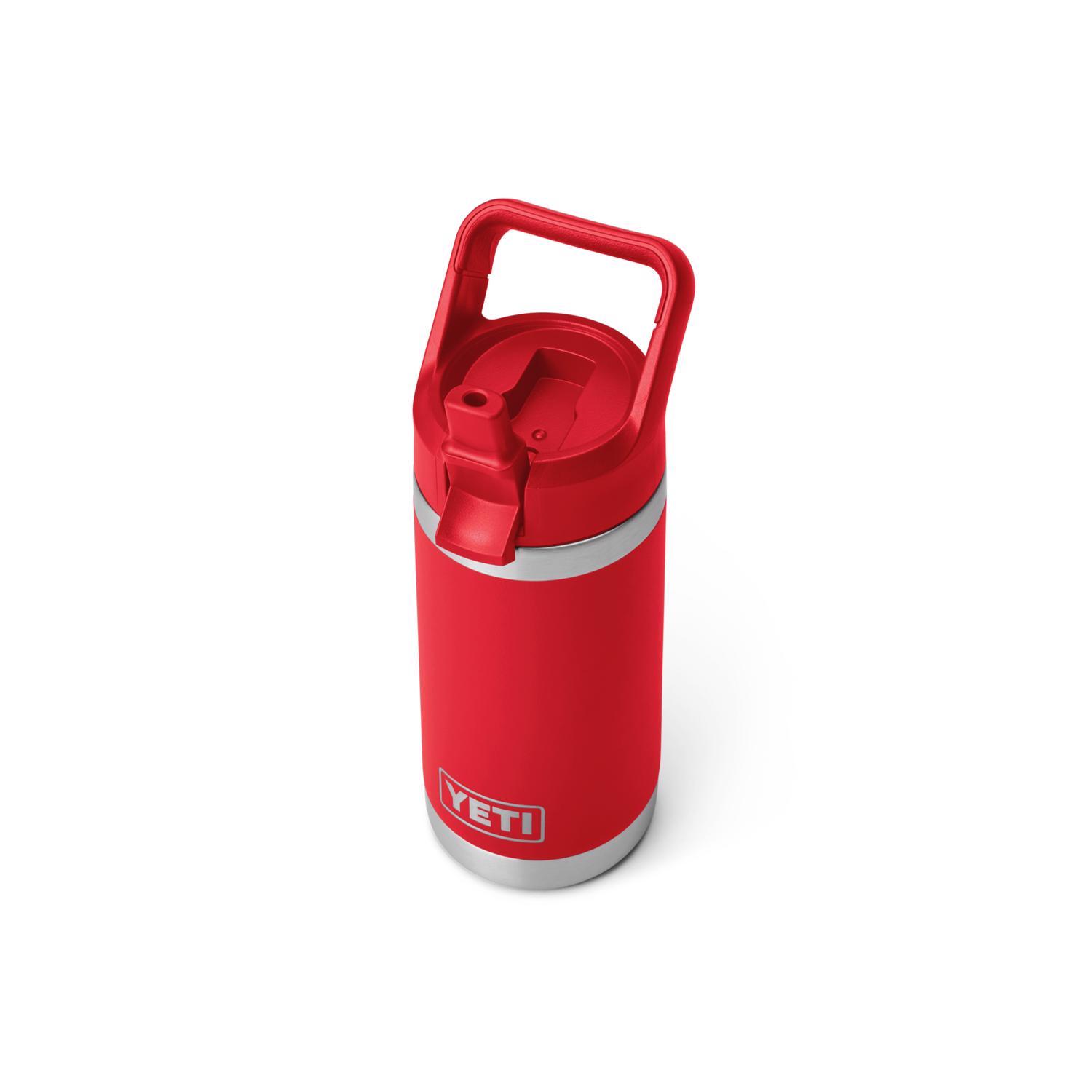 YETI Rambler Jr. 12 oz Rescue Red BPA Free Insulated Kids Water Bottle w/Straw