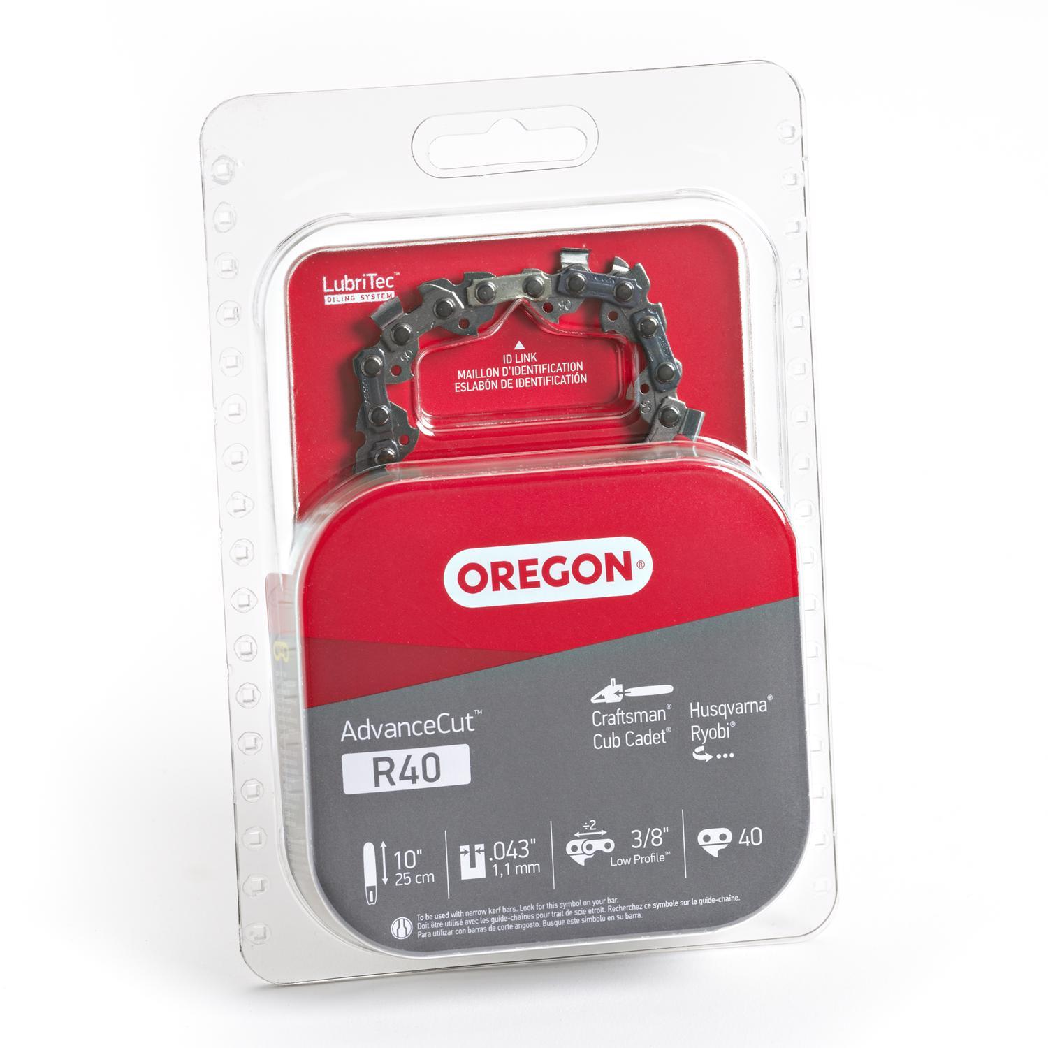 Oregon AdvanceCut R40 10 in. Chainsaw Chain 40 links