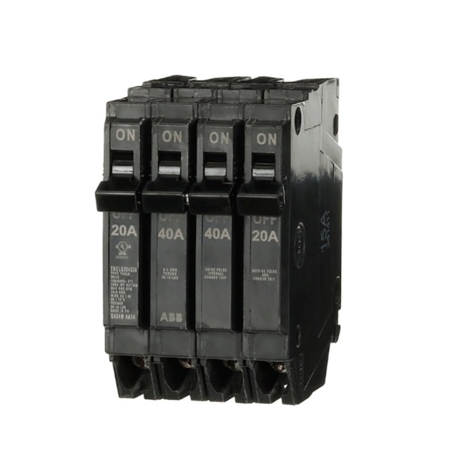 BB 20-amp/40-amp/20-amp 4 -Pole Quad Circuit Breaker