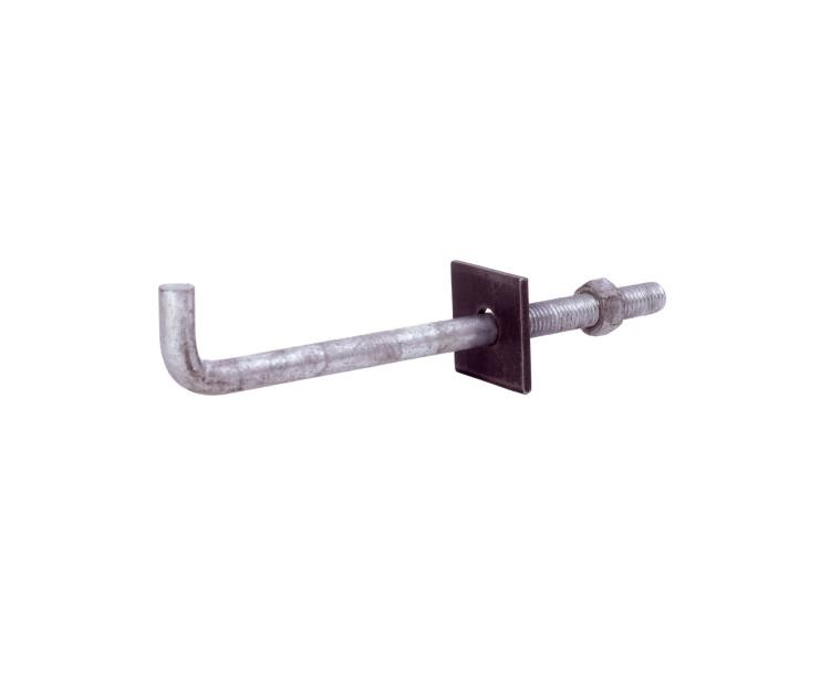 Grip-Rite 5/8in. x 10in. Galvanized Anchor Bolts With Square Washers