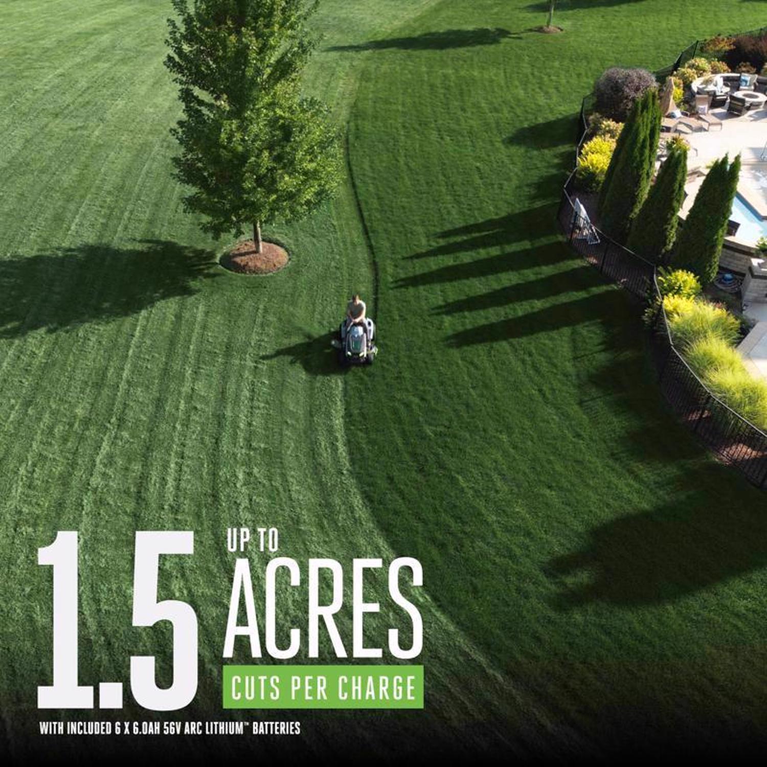 EGO Power+ T6 TR4204 42 in. 56 V Battery Riding Mower Kit (Battery & Charger)