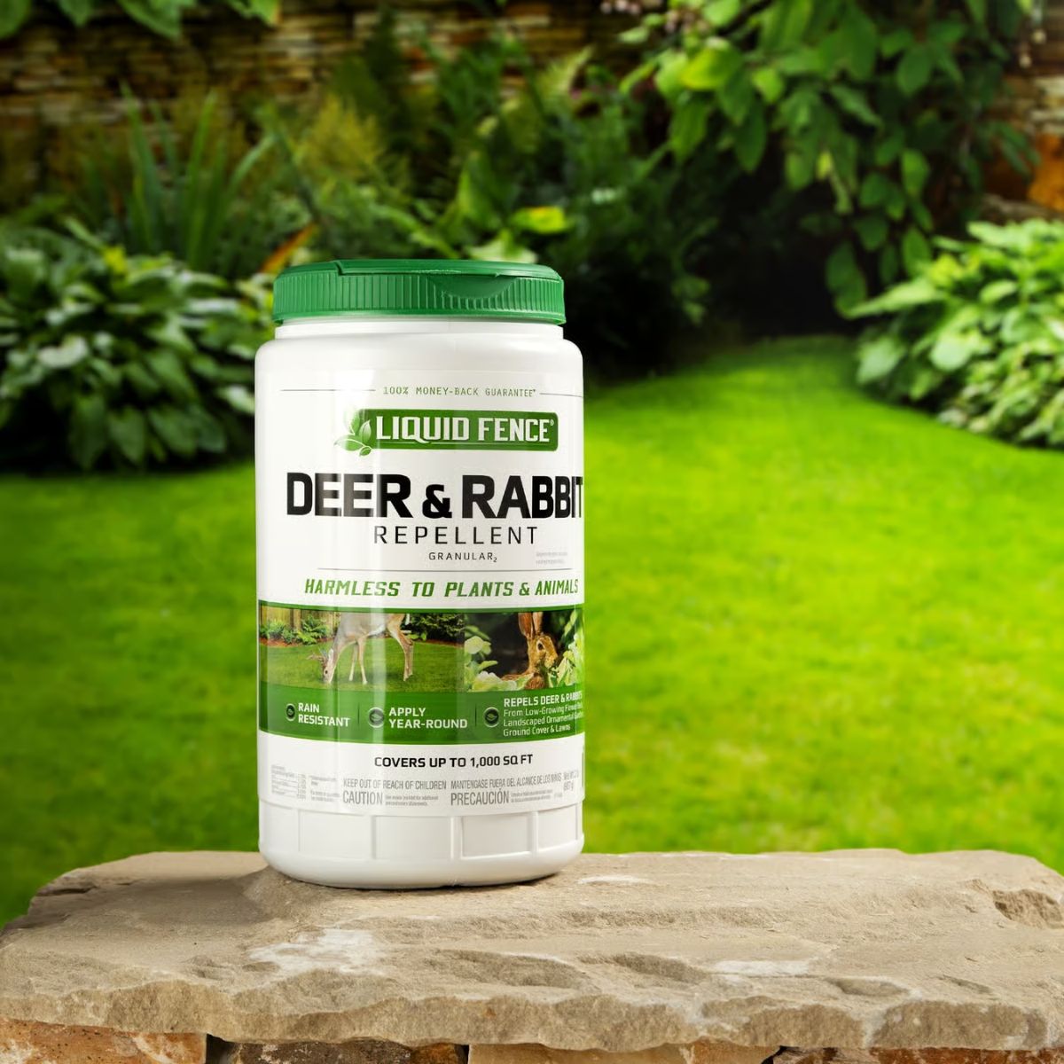 Liquid Fence Animal Repellent Granules For Deer and Rabbits 32 oz.