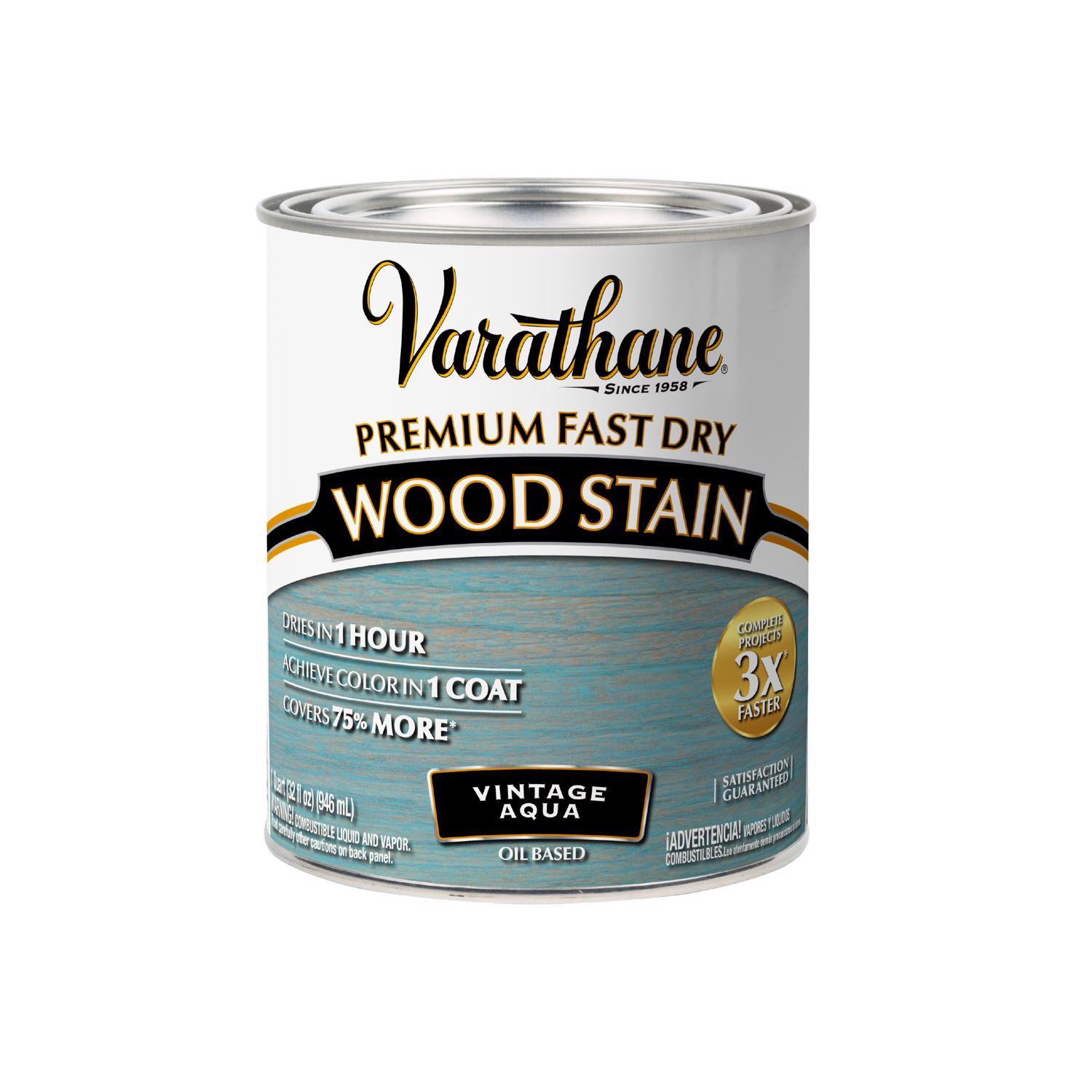 Varathane Premium Vintage Aqua Oil-Based Fast Dry Wood Stain 1 qt