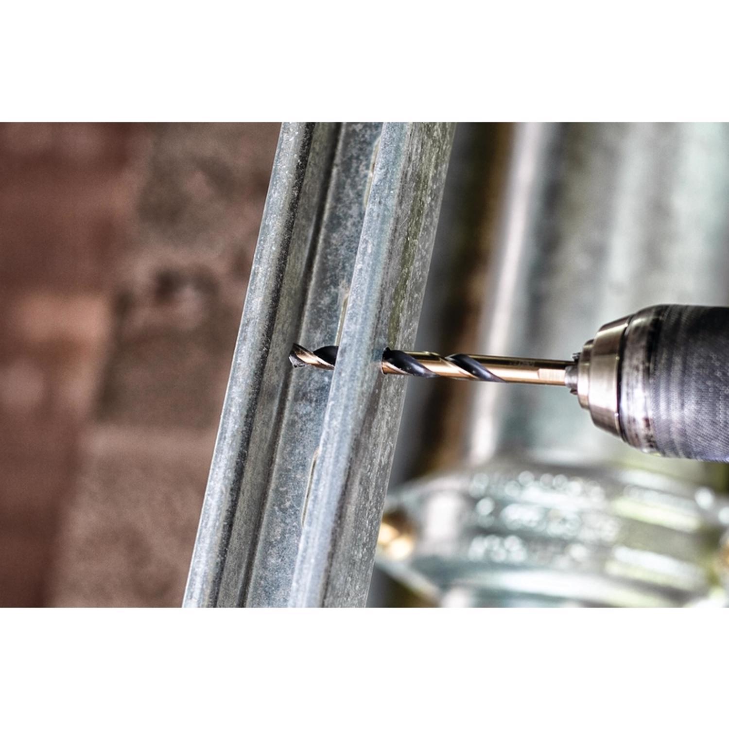 DeWalt Black & Gold 1/4 in. X 4 in. L High Speed Steel Split Point Drill Bit Round Shank 1 pc