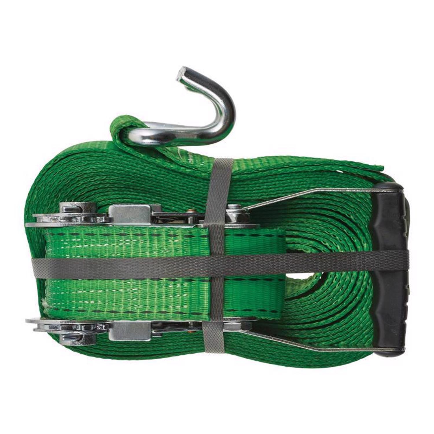 Keeper 2 in. W X 30 ft. L Green Ratchet Tie Down Strap 3333 lb 1 pk