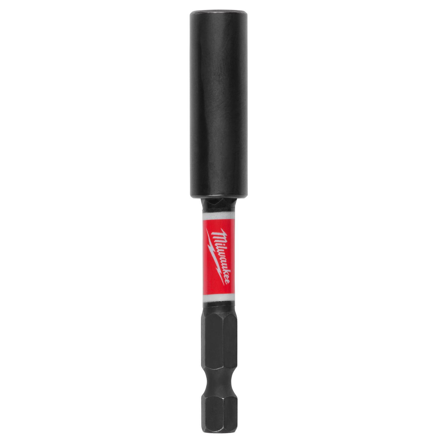 Milwaukee Shockwave 1 in. X 3 in. L Magnetic Bit Holder Steel 1 pk