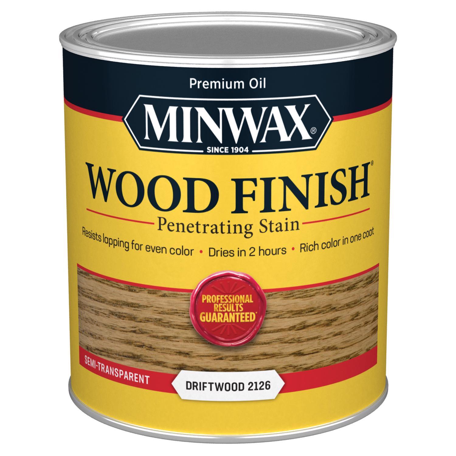 Minwax Wood Finish Semi-Transparent Driftwood Oil-Based Penetrating Wood Stain 1 qt