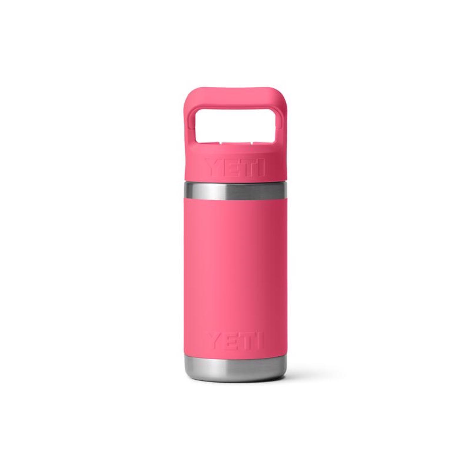 YETI Rambler Jr. 12 oz Tropical Pink BPA Free Insulated Kids Water Bottle w/Straw