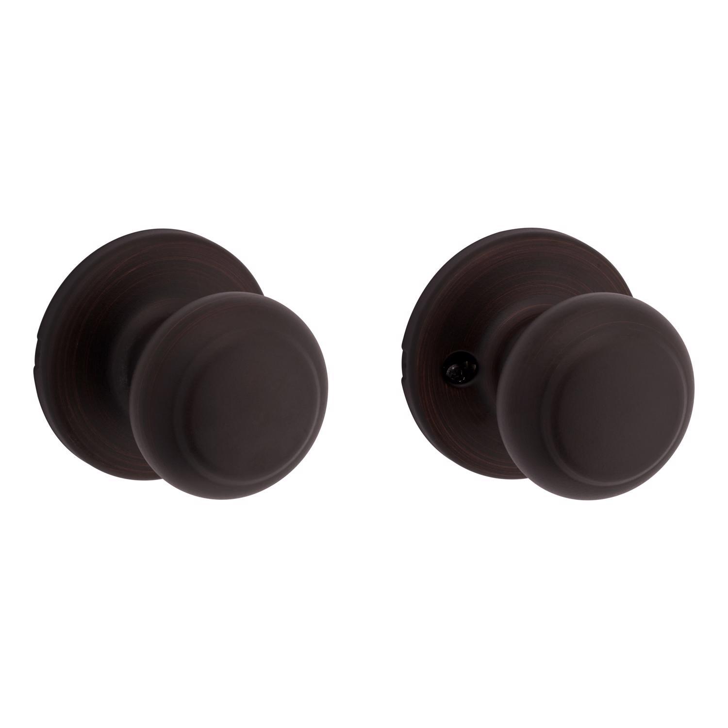 Kwikset Cove Venetian Bronze Passage Door Knob Right or Left Handed