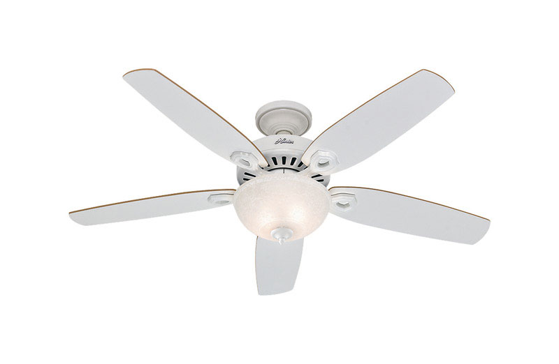 Hunter Fan Builder Deluxe Ceiling Fan 52 in. W White