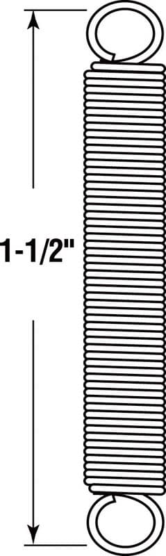Prime-Line 1-1/2 in. L X 7/32 in. D Extension Spring 2 pk