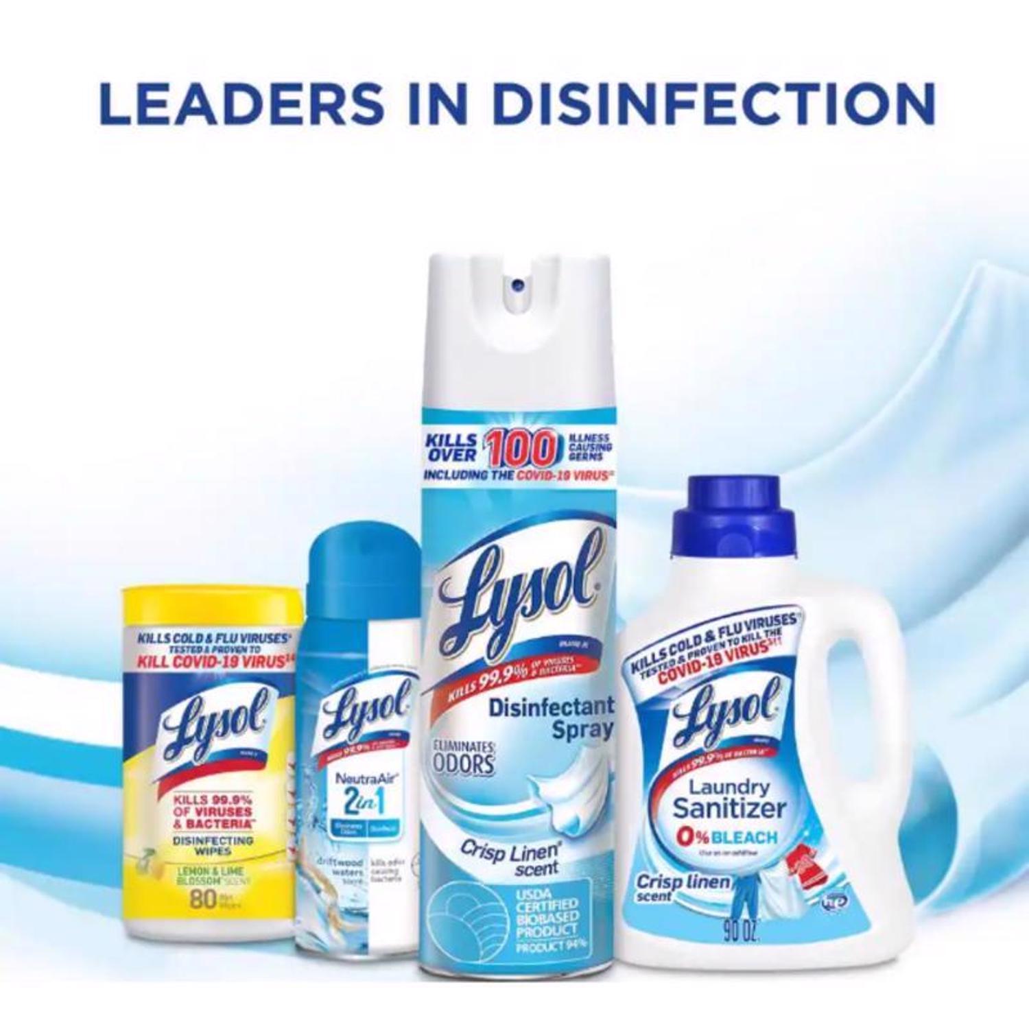 Lysol Crisp Linen Scent Disinfectant Spray 19 oz 1 pk