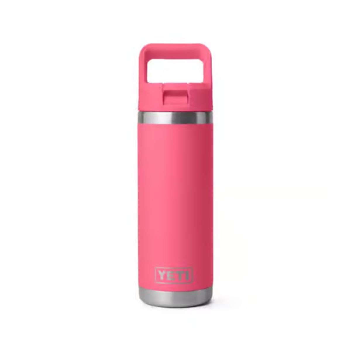YETI Rambler 18 oz. Tropical Pink BPA Free Bottle Straw Cap Water Bottle