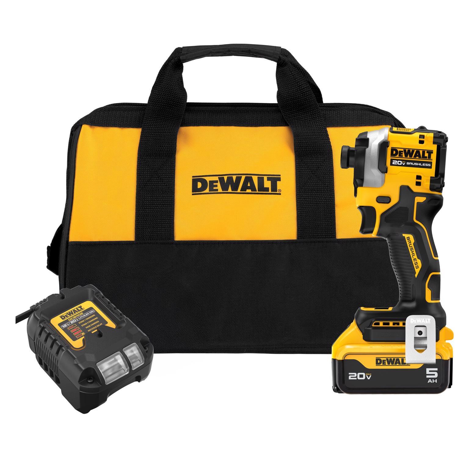 DeWalt 20V MAX ATOMIC 1/4 in. Cordless Brushless 3-Speed Impact Driver Kit (Battery & Charger)