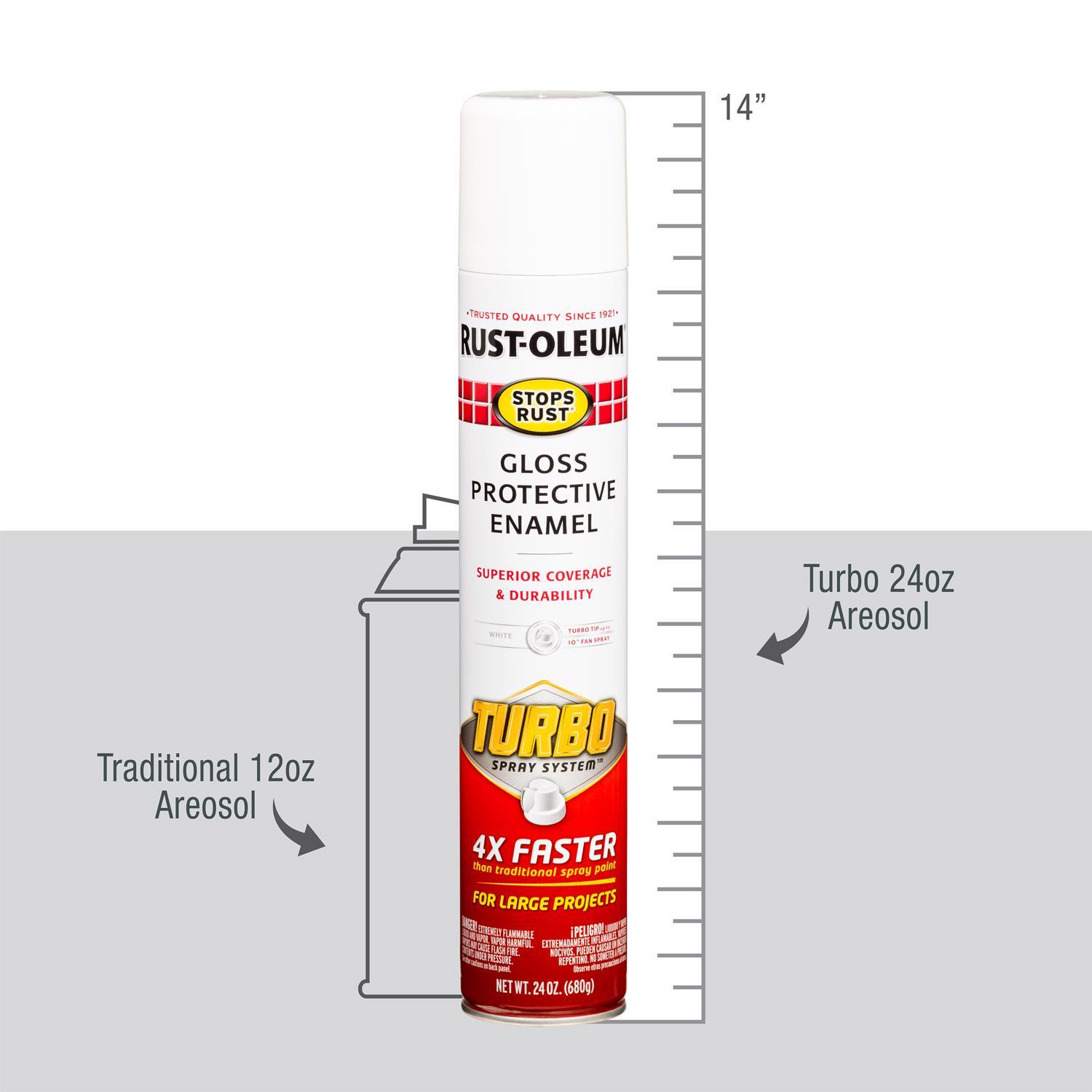 Rust-Oleum Stops Rust Gloss White Protective Enamel Spray Paint 24 oz