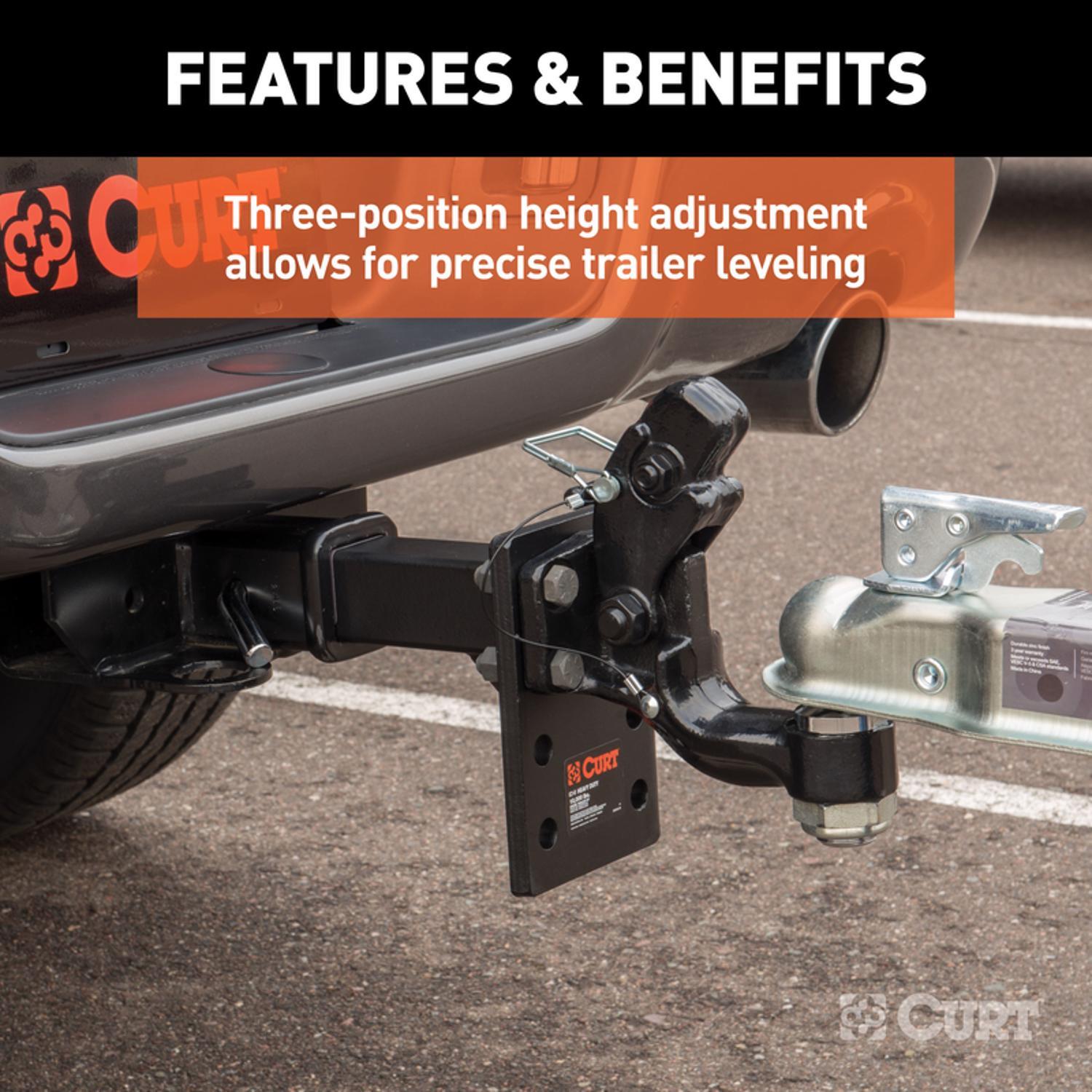 CURT 10000 lb. cap. Pintle Mounting Plate