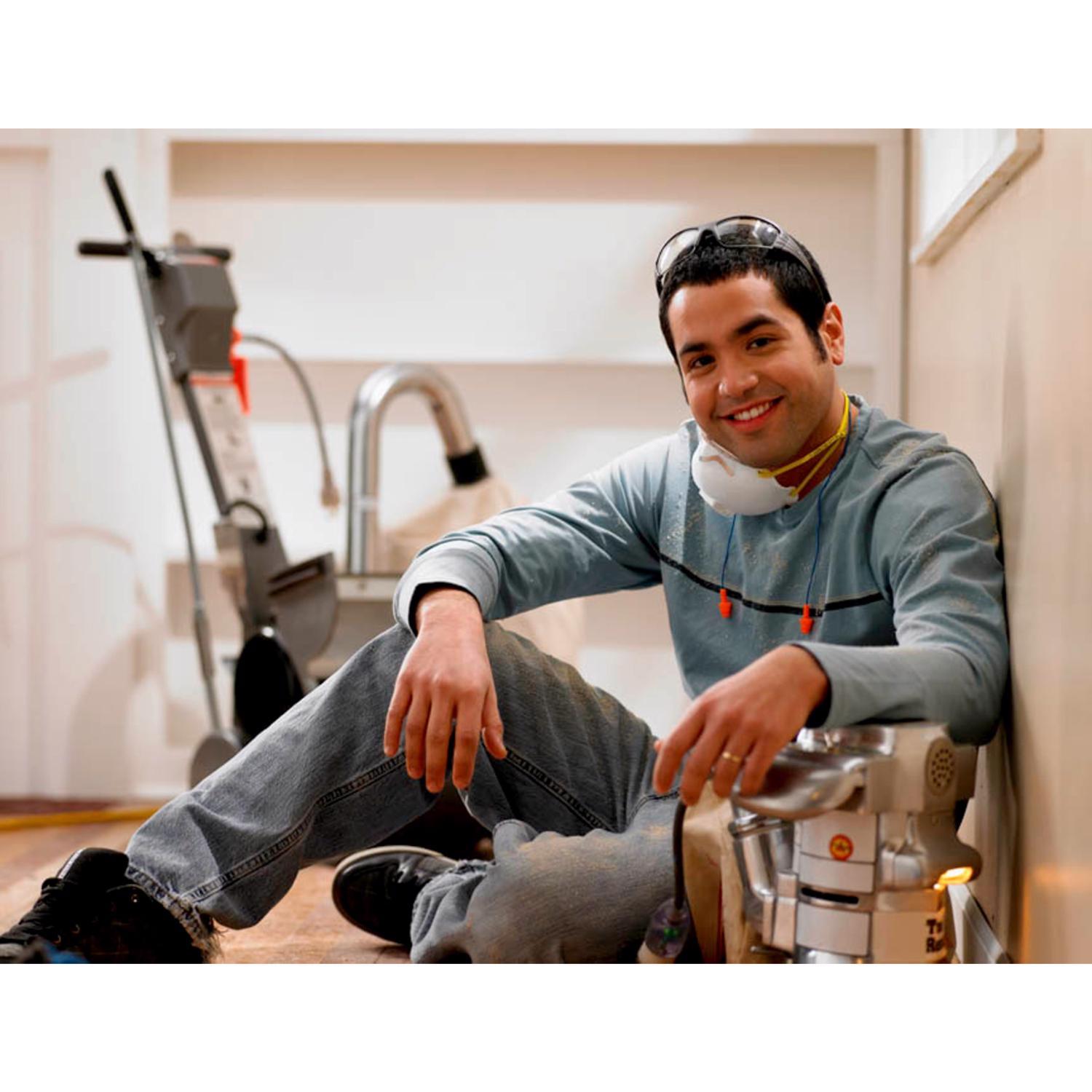 3M 25 dB PVC Earplugs Blue/Orange 1 pk