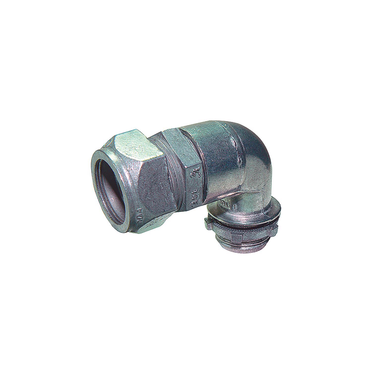 Sigma Engineered Solutions 3/4 in. D Die-Cast Zinc 90 Degree Compression Connector For EMT 1 pk