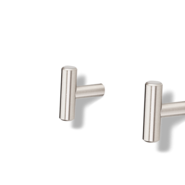 40mm Overall Length "T" Cabinet Knob with Beveled Ends Brushed Oil Rubbed Bronze