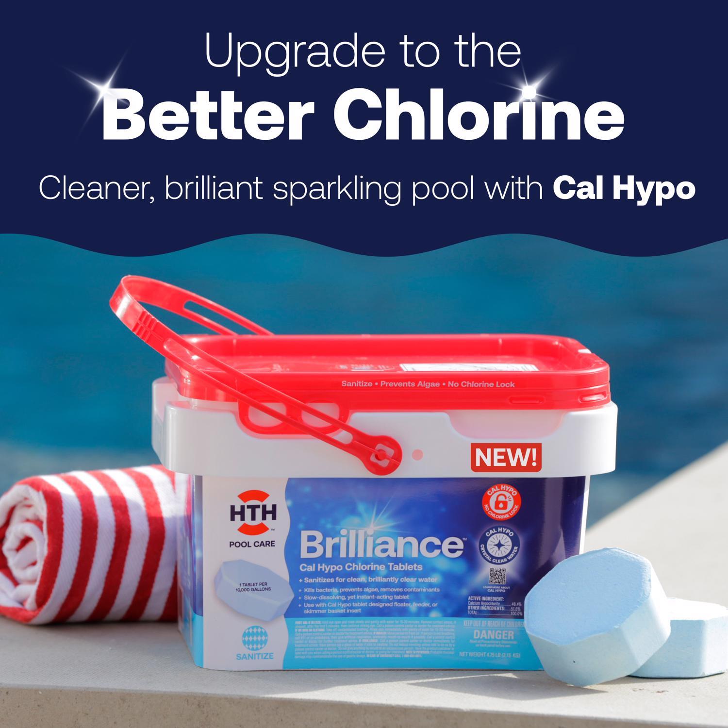 HTH Pool Care Tablet Chlorinating Chemicals 4.75 lb