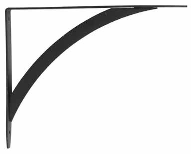 Knape & Vogt John Sterling Steel Black Elegant Shelf Bracket 10 in. L