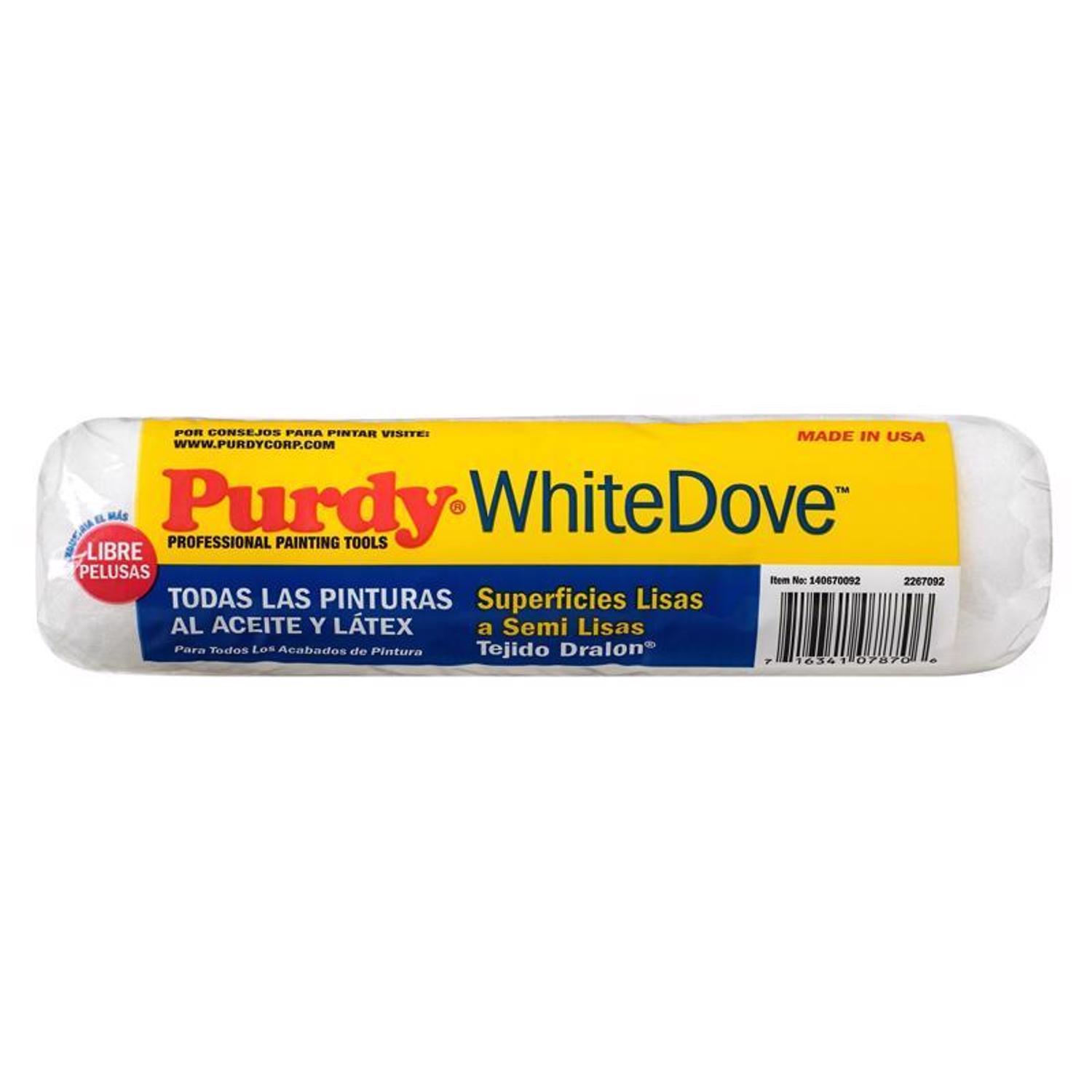 Purdy White Dove Woven Fabric 9 in. W X 3/8 in. Paint Roller Cover 1 pk
