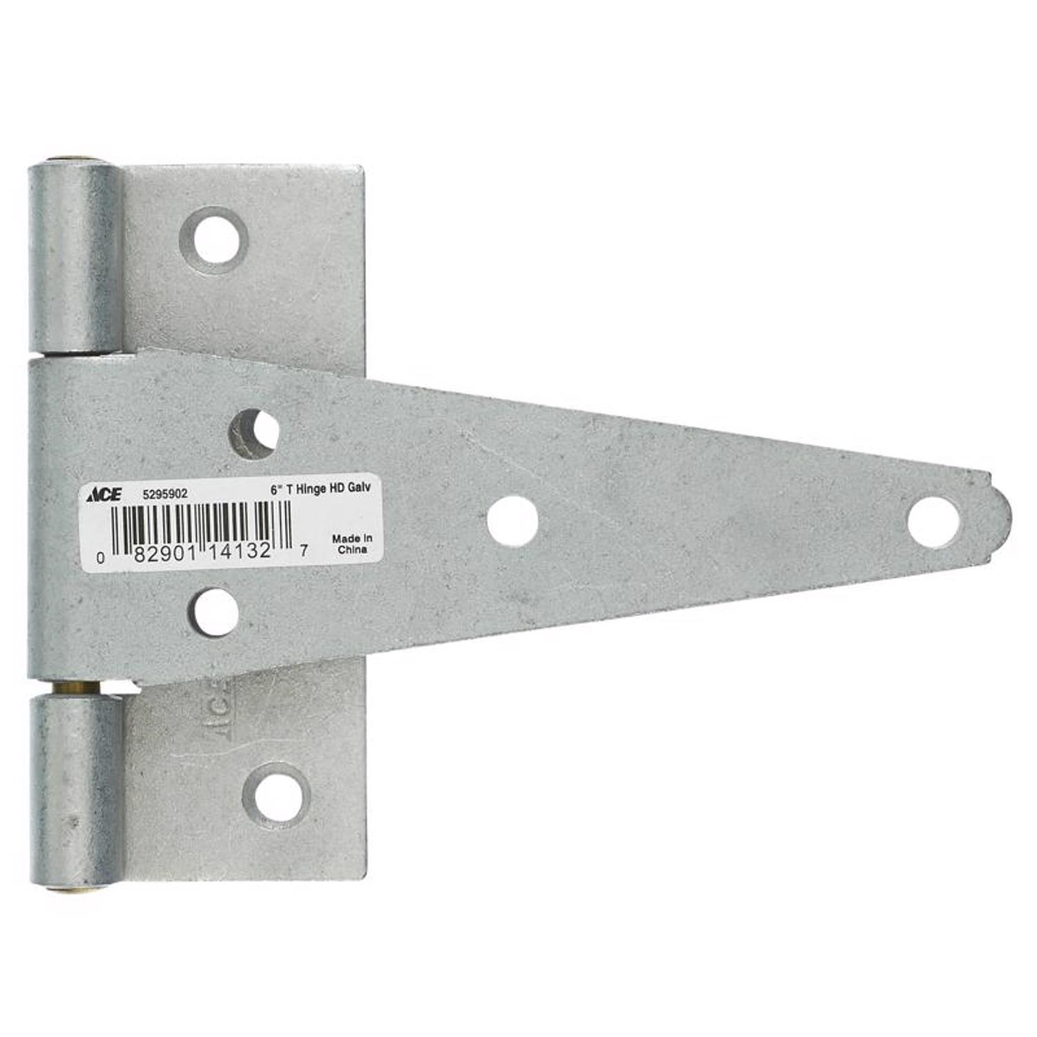 Ace 6 in. L Galvanized Heavy Duty T Hinge 1 pk