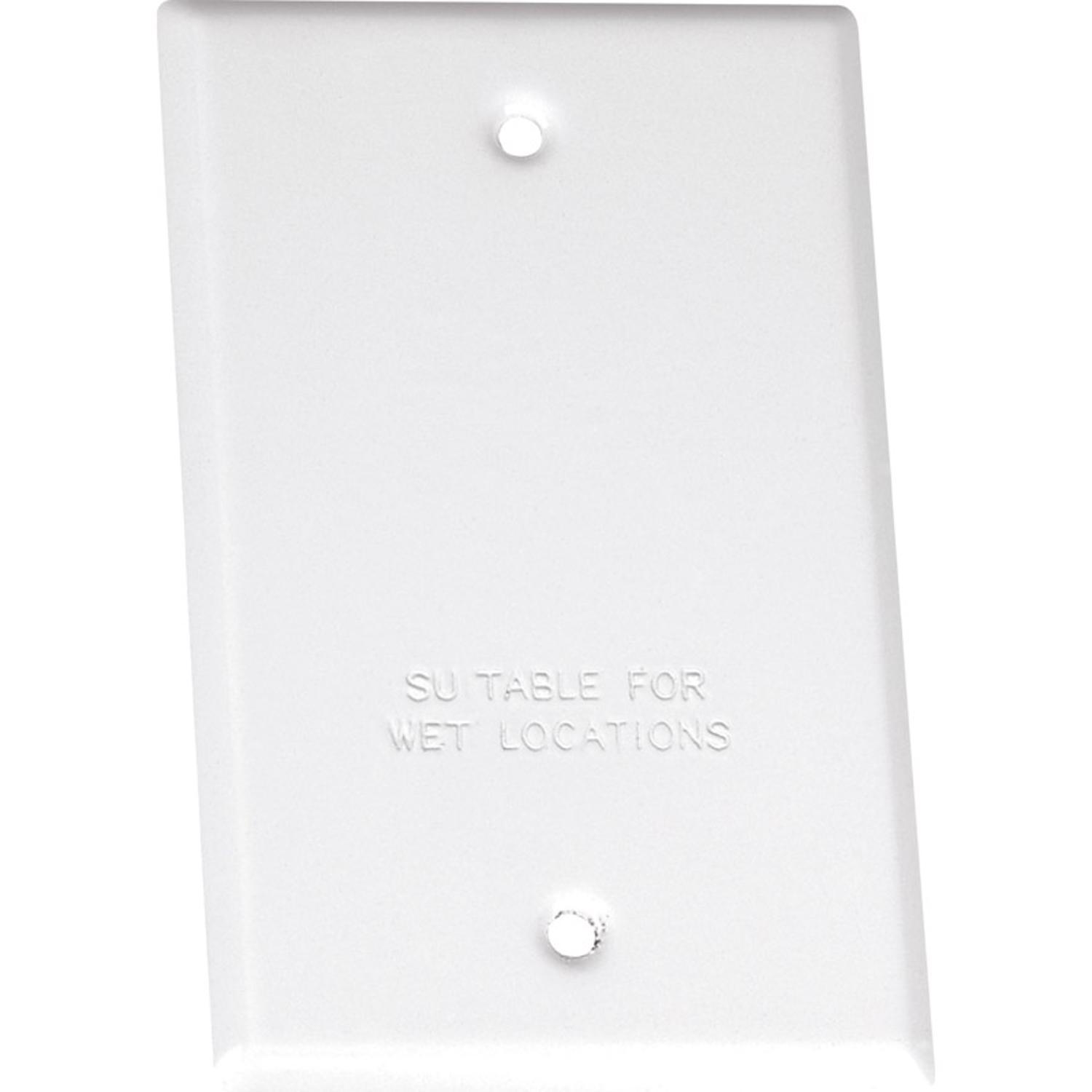 Sigma Engineered Solutions Rectangle Steel 1 gang 4.52 in. H X 2.77 in. W Flat Box Cover