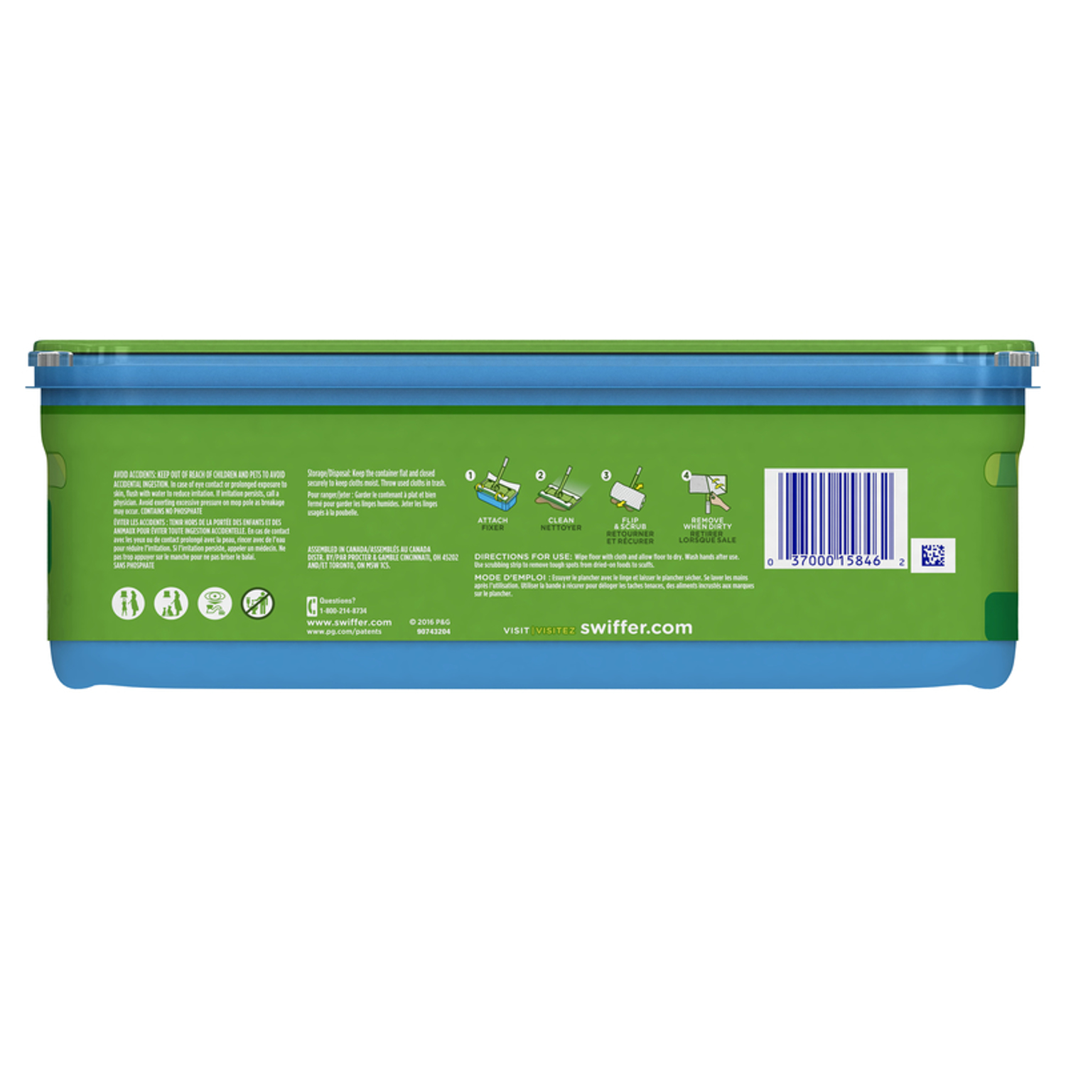 Swiffer Sweeper 5.4in. Wet Microfiber Mop Refill 24 Pack