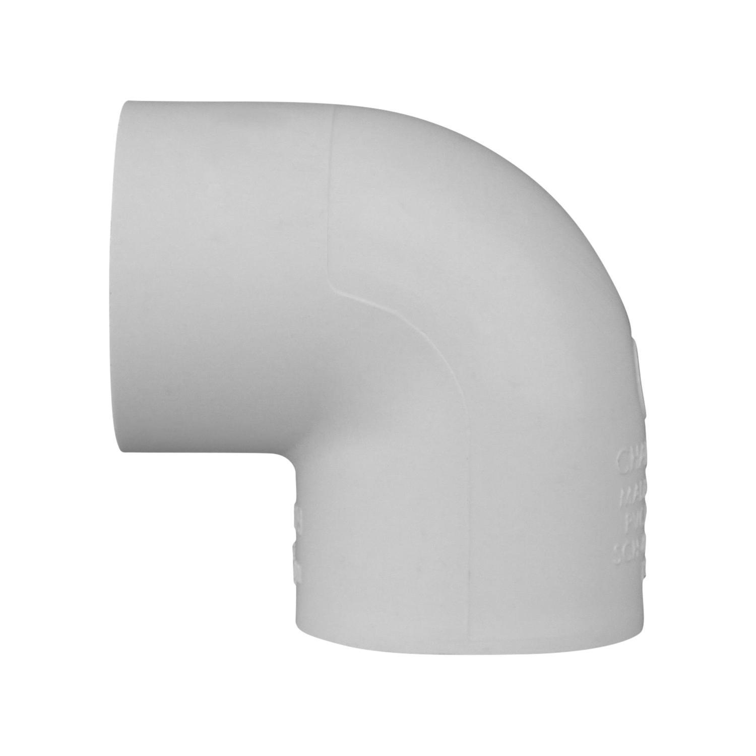 Charlotte Pipe Schedule 40 1 in. Slip X 1 in. D Slip PVC Elbow 1 pk