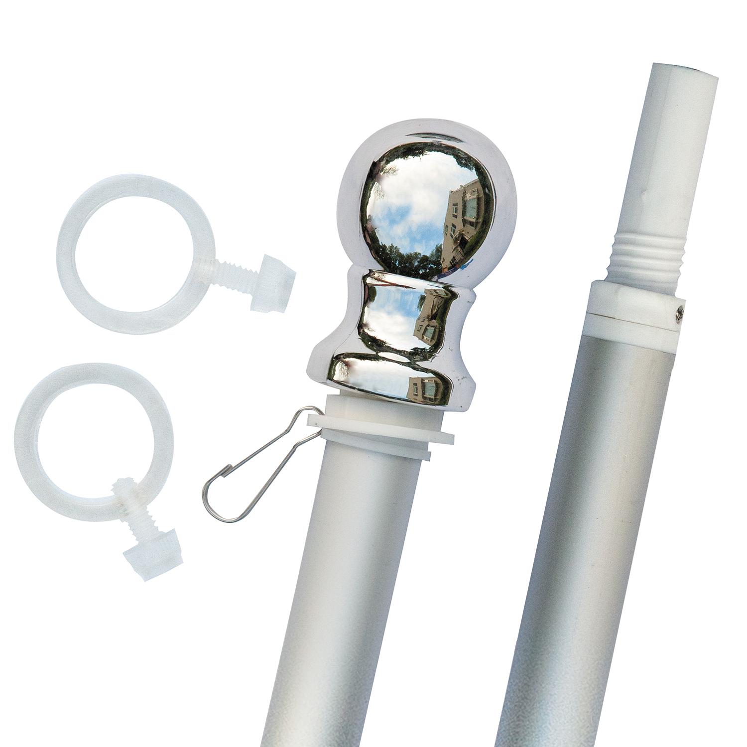 Valley Forge 60 in. L Aluminum Flag Pole Brushed